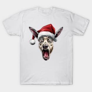 Funny Christmas Donkey Face T-Shirt